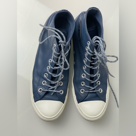 Converse CTAS Hi Limo Leather Navy/Indigo Fog 163338C Women’s 9.5 Men’s 7.5 - Picture 4 of 11